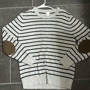 Crew Cuts gray striped sweater kids XL